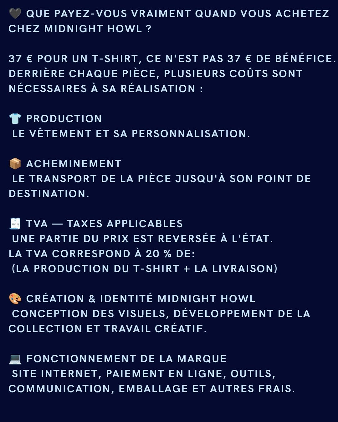 Comment Midnight Howl fixe ses prix ?